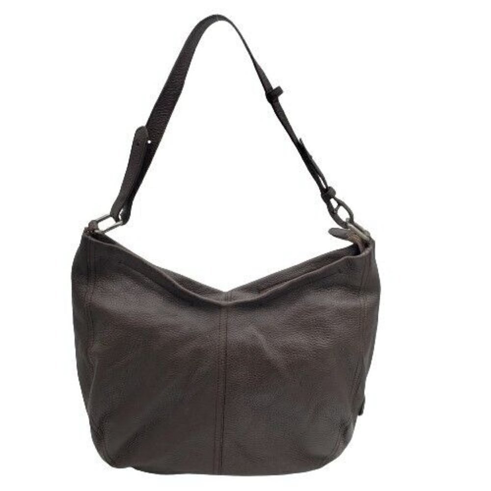 Womens Cul-De-Sac Large Brown Pebble Leather Tote Shoulder Bag